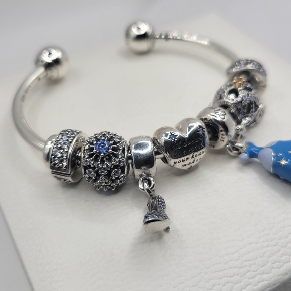 💫Authentic Pandora DISNEY CINDERELLA 8pc BRACELET GIFT SET🎁 - Picture 5 of 12